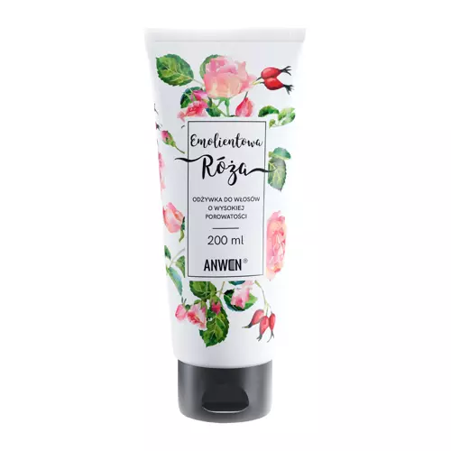 Anwen - Trandafir emolient - Balsam pentru părul cu porozitate ridicată - Tub din aluminiu - 100ml