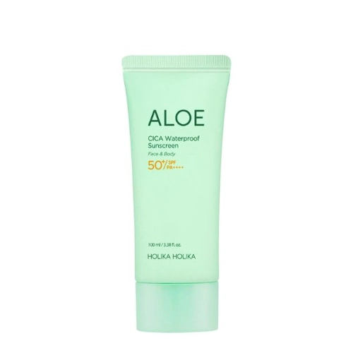 Holika Holika - Aloe Cica Waterproof Sunscreen SPF50+/PA++++ - Cremă calmantă cu protecție solară - 100ml