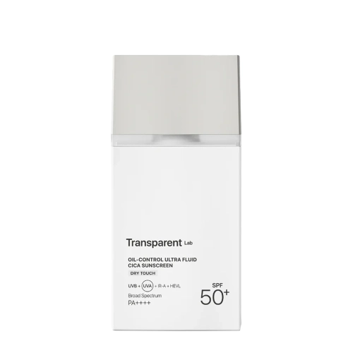 Transparent Lab – Oil Control Ultra Fluid Cica Sunscreen – Cremă matifiantă cu SPF50+ – 100ml