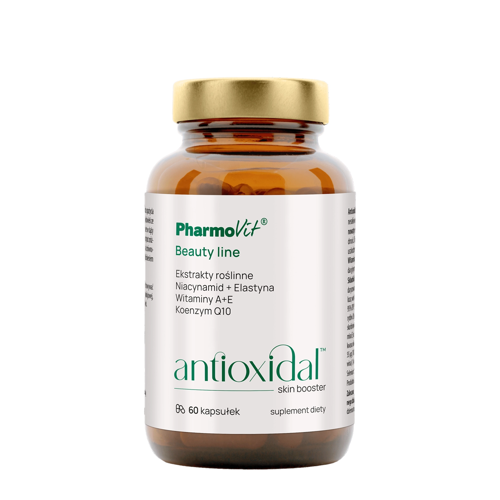 Pharmovit - Antioxidal Skin Booster - Antioxidant Protecție împotriva stresului Supliment alimentar - Capsule - 60pcs