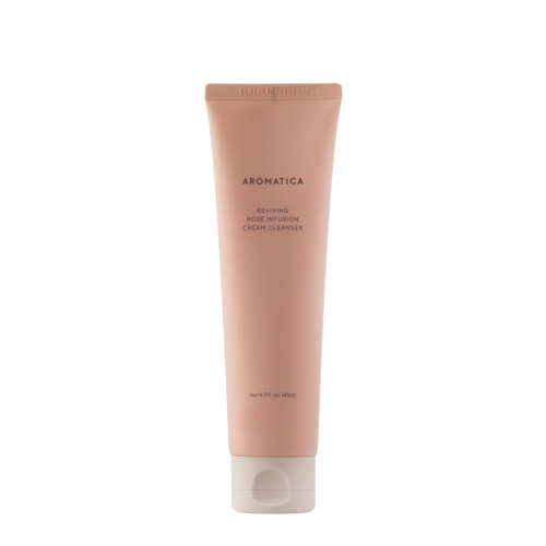 Aromatica - Reviving Rose Infuison Cream Cleanser - Gel cremos de trandafiri pentru curățarea feței - 145ml