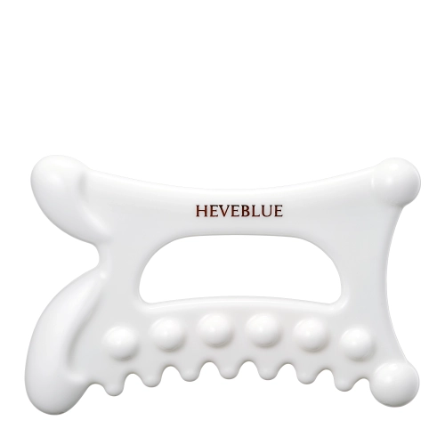 HEVEBLUE - Natural White Clay Relaxing Homecare Gua Sha - Piatră de Masaj - 1 buc.