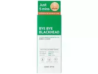 Some By Mi - Bye Bye Blackhead 30 Days Miracle Green Tea Green Tea Tox Bubble Cleanser - Spumă de curățare a feței cu extract de ceai verde - 120ml