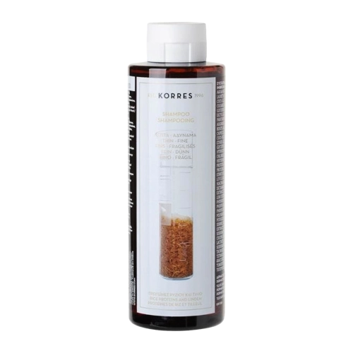 Korres – Rice Proteins and Linden Shampoo – Șampon cu proteine din orez și extract de tei – 250 ml