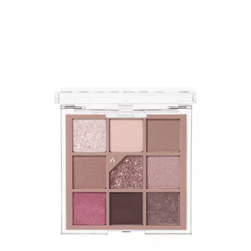 Unleashia - Glitterpedia Eye Palette - Paletă vegană de farduri de pleoape - 5 All of Dusty Rose - 6,6g