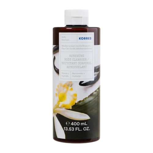 Korres – Mediterranean Vanilla Blossom Renewing Body Cleanser – Gel de duș pentru corp – 400 ml