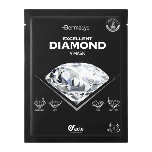 Dr.Oracle – DERMASYS Diamond V Mask – Mască lifting pentru față și bărbie cu pudră de diamant – 1 buc./35 g