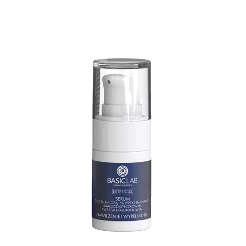 BasicLab - Esteticus - Hidratare și completare - Ser cu 10% trehaloză, 5% peptide și acid hialuronic - 15ml