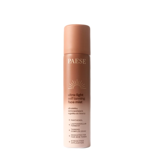 Paese - Ultra-Light Self Tanning Face Mist - Spray autobronzant ultraușor pentru față - 75 ml