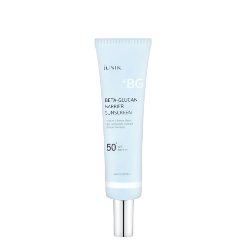 iUNIK - Beta Glucan Barrier Sunscreen - Cremă hidratantă cu protecție solară SPF50+ PA++++ - 60 ml