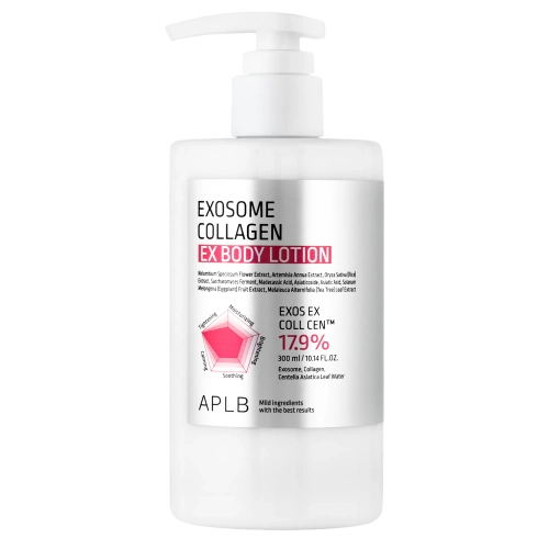 APLB - Exosome Collagen EX Body Lotion - Îmbunătățește elasticitateaBalsam hidratant pentru corp cu exozomi și colagen - 300 ml