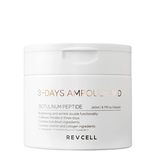 REVCELL - 3-Days Ampule Pad - Dischete pentru față cu efect de fermitate și hidratare - 56 buc./260 ml