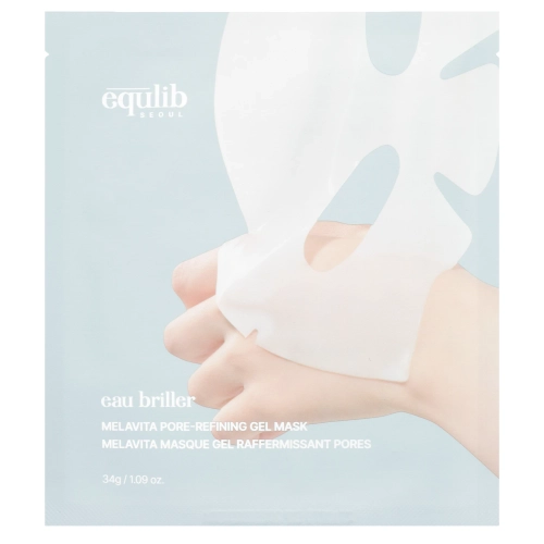 Equlib - Eau Briller MelaVita Pore-Refining Gel Mask - Mască facială iluminatoare - 1buc/34g