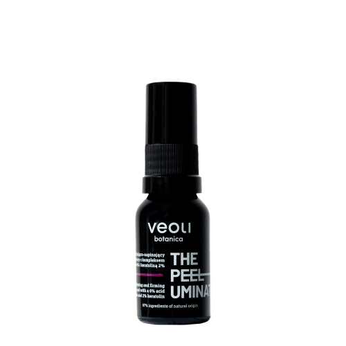 Veoli Botanica – The Peeluminator – Peeling Iluminator și Lifting pentru Zona Ochilor cu Complex de Acizi – 15ml