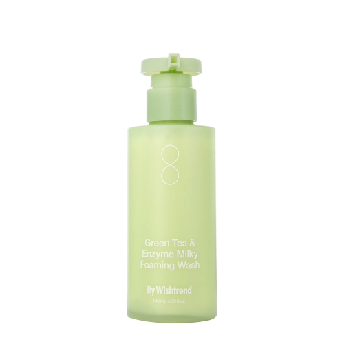 By Wishtrend – Green Tea & Enzyme Milky Foaming Wash – Spumă de curățare pentru față – 140 ml