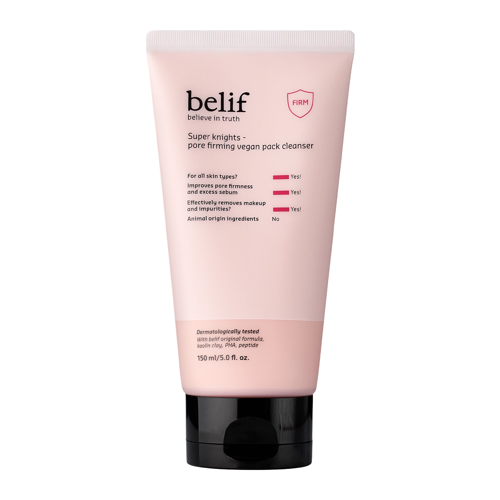 Belif - Super Knights Pore FIrming Vegan Pack Cleanser - Spumă facială purificatoare - 150ml