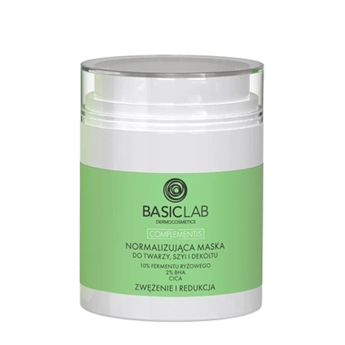 BasicLab - Complementis - Mască normalizantă pentru față, gât și decolteu – 50 ml
