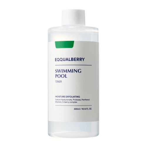 EQQUALBERRY - Swimming Pool Daily Facial Toner - Toner hidratant și exfoliant pentru față - 300 ml