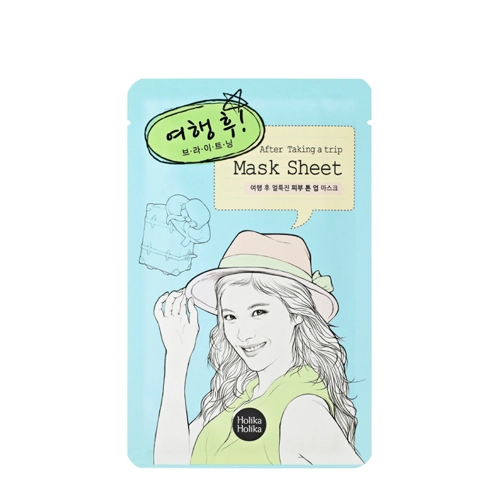 Holika Holika – After Mask Sheet – After Trip – Mască în șervețel iluminatoare și hidratantă – 30 g