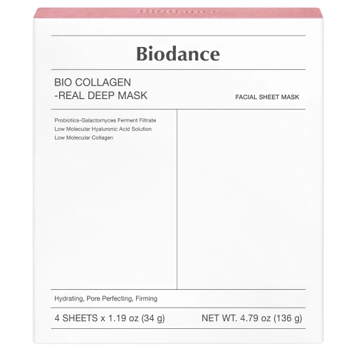 Biodance - Bio-Collagen Real Deep Mask Set - Set de măști de față cu colagen fermitate - 4pcs/34g