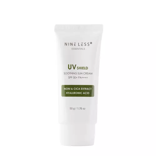 Nine Less - Essentials UV Shield Soothing Sun Cream SPF 50+/PA++++ - Protecție solară hidratantă - 50g