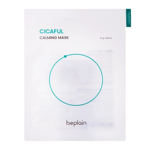 Beplain - Cicaful Calming Mask - Mască regenerantă și calmantă pentru față cu extract de centella asiatică – 27g