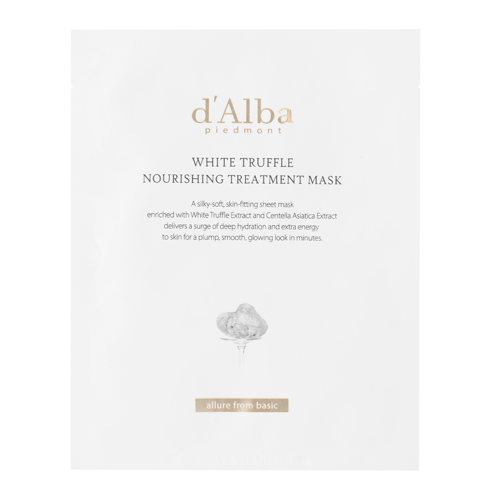 d'Alba - White Truffle Nourishing Treatment Mask - Mască de față hrănitoare în foaie - 1pc/25ml