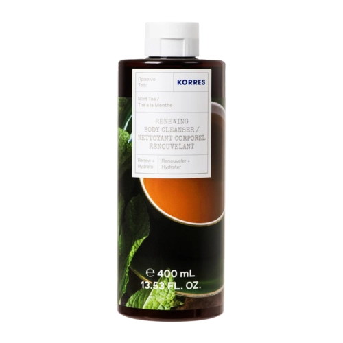 Korres – Mint Tea Renewing Body Cleanser – Gel de duș pentru corp – 400 ml