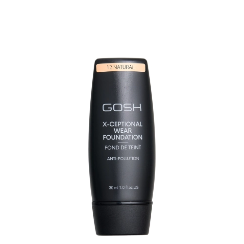 GOSH - X-Ceptional Wear Foundation - Durată lungă Fond de ten - 12 Natural - 30ml