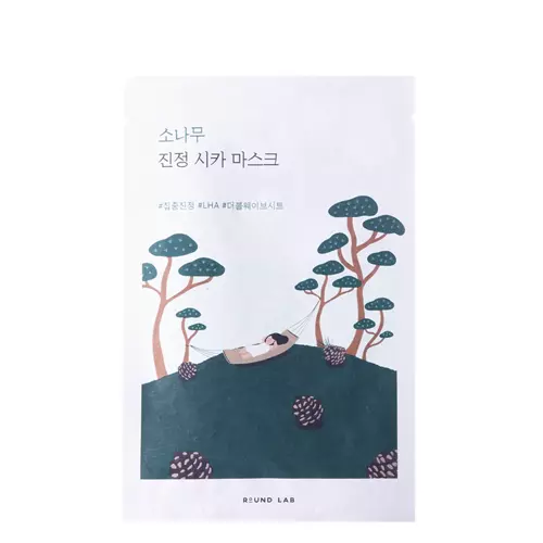 Round Lab - Pine Calming Cica Sheet Mask - Mască hidratantă și calmantă - 27ml