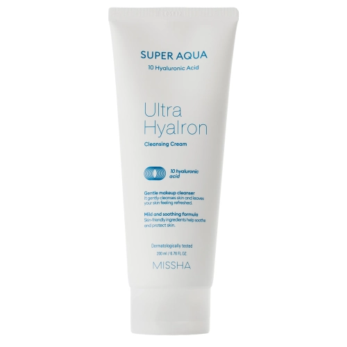 Missha - Super Aqua Ultra Hyalron Cleansing Cream - Cremă de curățare cu acid hialuronic - 200 ml