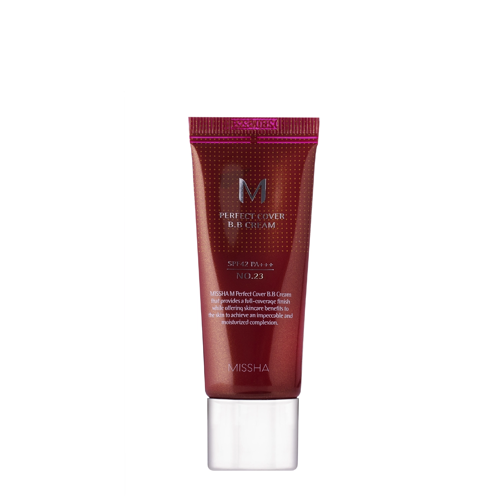 Missha - M Perfect Cover BB Cream SPF42/PA++ - Cremă BB cu acoperire uniformă - No.23 Natural Beige - 20ml