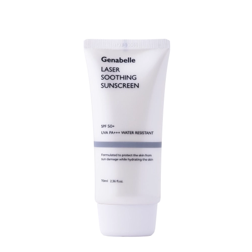 Genabelle - Laser Soothing Sunscreen SPF 50+ PA+++ - Cremă calmantă facială cu protecție solară - 70ml