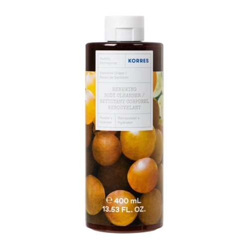 Korres – Santorini Grape Renewing Body Cleanser – Gel de duș pentru corp – 400 ml