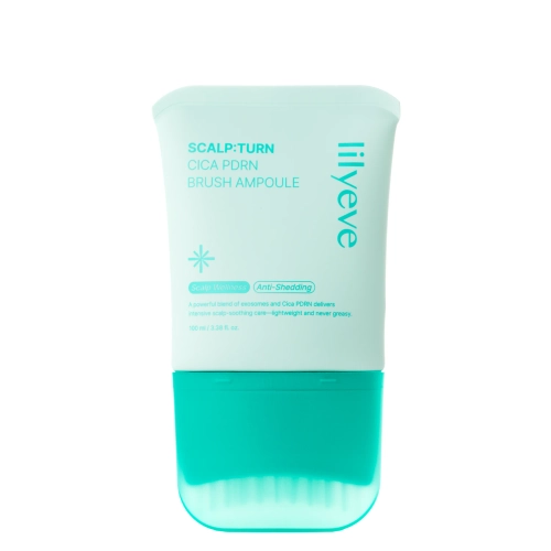 lilyeve - Scalp:Turn Cica PDRN Brush Ampoule - Fiolă anti-mătreață pentru scalp - 100 ml