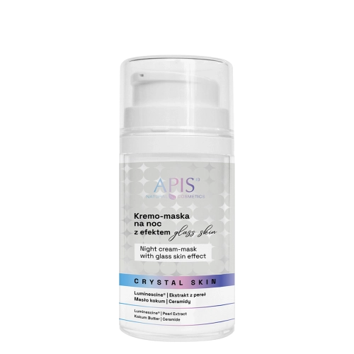 Apis – Crystal Skin – Cremă-mască de noapte cu efect Glass Skin – 50 ml