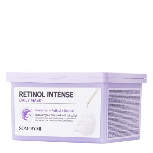 Some By Mi - Retinol Intense Daily Mask - Set de măști cu foaie regenerantă și regenerantă - 350ml/30pcs