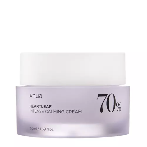 Anua - Heartleaf 70% Intense Calming Cream - Cremă facială calmantă cu extract de rozmarin - 50ml