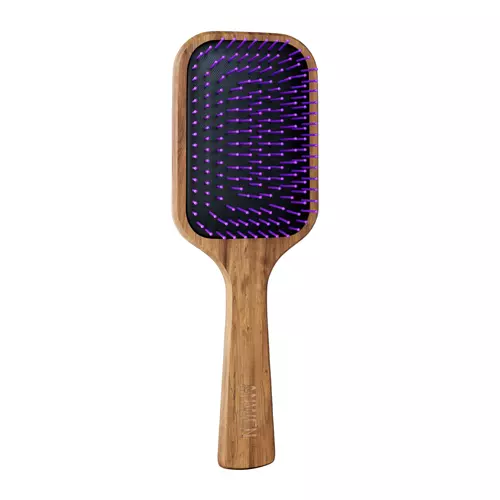 Anwen - Hairbrush - Perie de păr din lemn cu ace de culoare mov