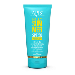 Apis - Hello Summer - Cremă de protecție solară pentru față cu Nectar Celular SPF50 - 50ml