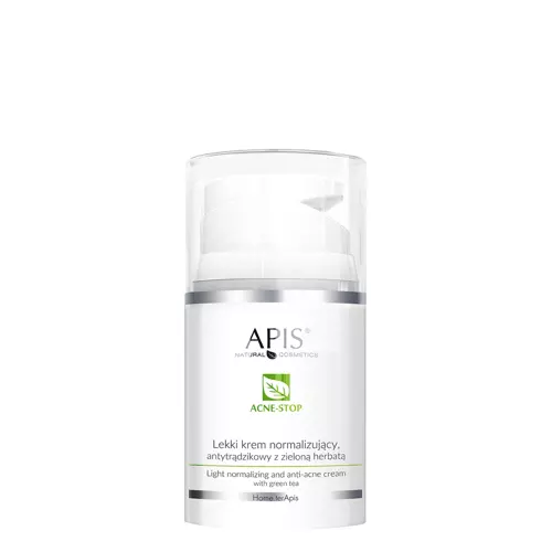 Apis - Home Terapis - Acne-Stop - Light Normalizing and Anti-Acne Cream with Green Tea - Cremă antiacneică ușor normalizantă cu ceai verde - 50ml