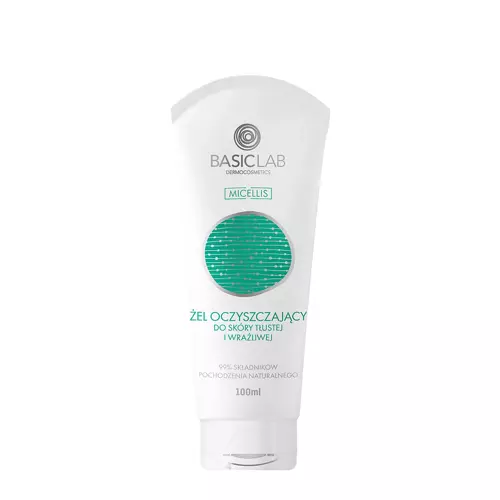 BasicLab - Micellis - Gel de curățare pentru pielea grasă și sensibilă - 100ml