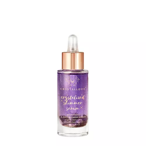 Crystallove - Amethyst Shimmer Serum - Ser de față cu ametist și bacuchiol - 30ml