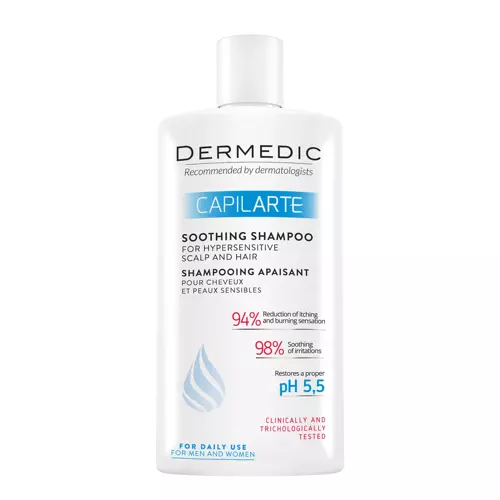Dermedic - Capilarte - Șampon calmant pentru păr și piele sensibilă a capului - 300ml