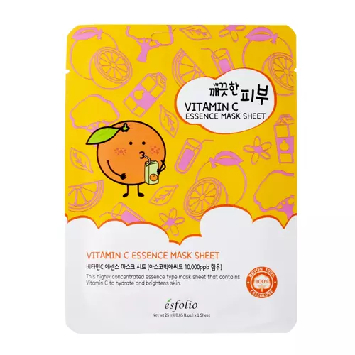 Esfolio - Pure Skin Vitamin C Essence Mask Sheet - Mască de față - 25ml