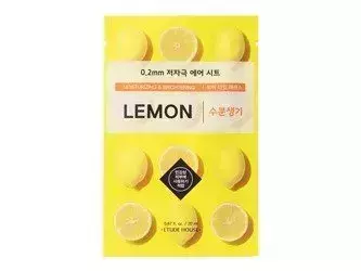 Etude House - 0.2mm Therapy Air Mask - Lemon - Mască hidratantă și de iluminare cu extract de lămâie - 20ml