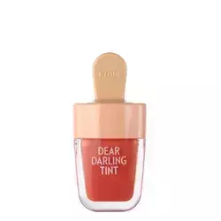 Etude House - Dear Darling Water Gel Lip Tint - Tentă de buze cu gel apos - OR205 Apricot Red - 4.5g