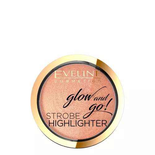 Eveline Cosmetics - Glow And Go! - Strobe Highlighter - Iluminator facial de piatră - 02 Gentle Gold - 8,5g