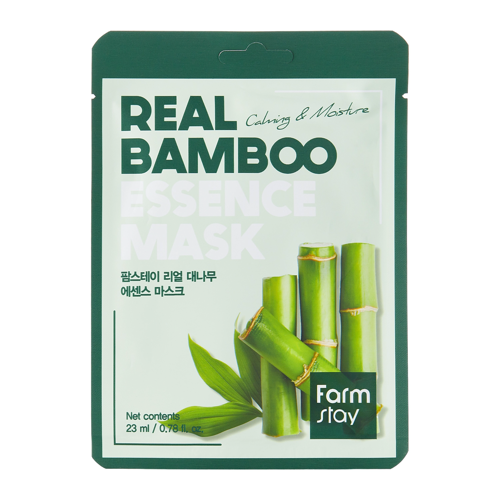 Farmstay - Real Bamboo Essence Mask - Mască hidratantă cu extract de bambus - 23ml/1buc