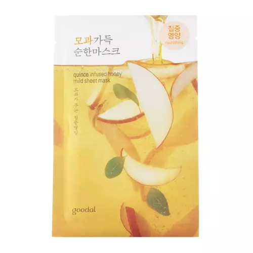 Goodal - Quince Infused Honey Mild Sheet Mask - Mască ușoară cu miere infuzată cu gutui - 23ml